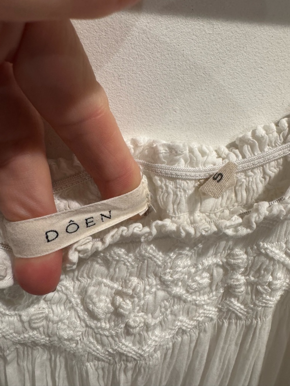 Doen Eclipse Night Dress in Salt - Picture 6 of 10